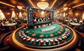Antarmuka taruhan baccarat Evolution Gaming di maplay789