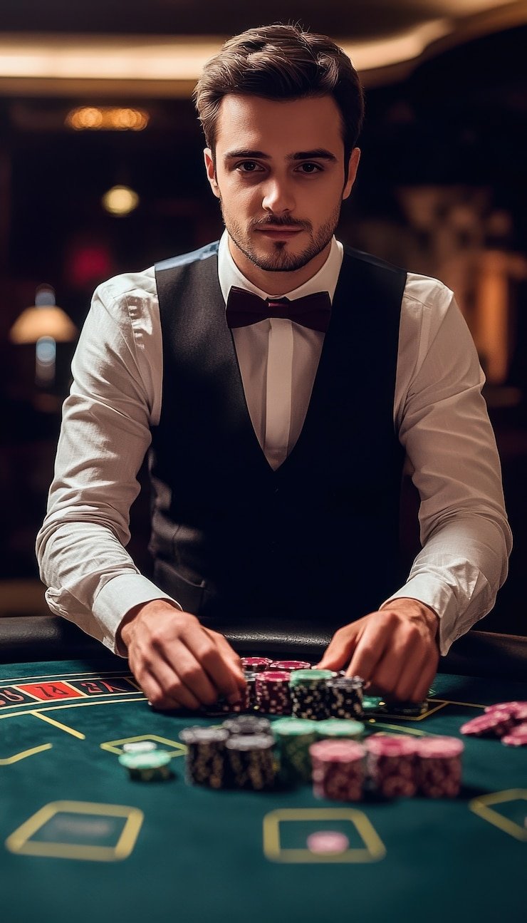 Tampilan live casino dan slot games di maplay789